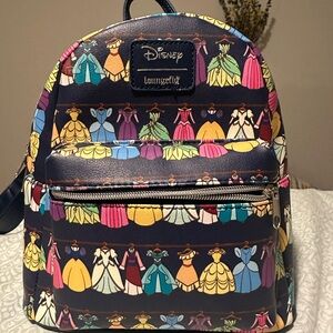 Loungefly Disney Princess Dress Black Backpack